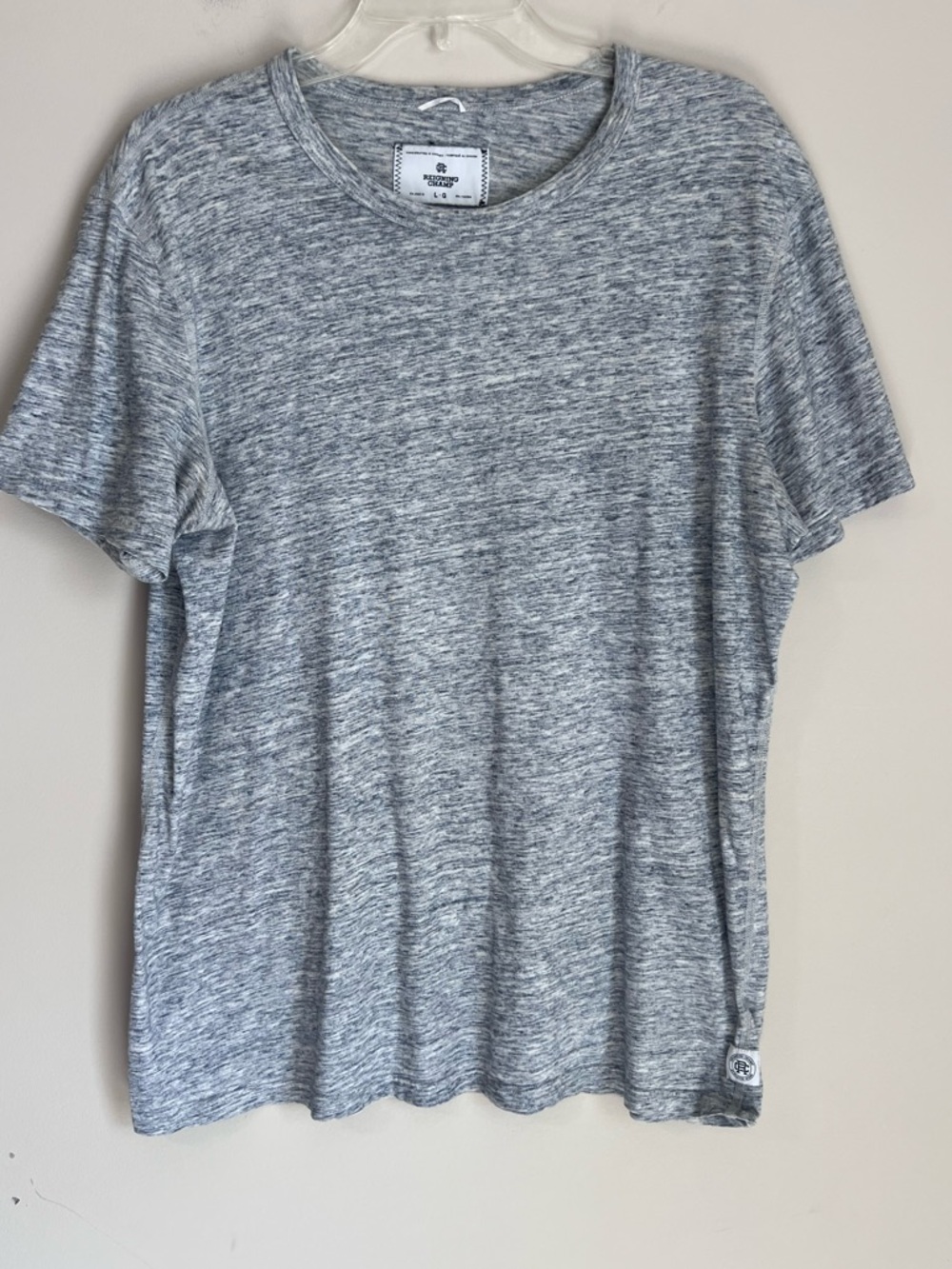 Reigning Champ Shirt Mens Large Blue Crewneck Tee T-Shirt Soft Casual Canada